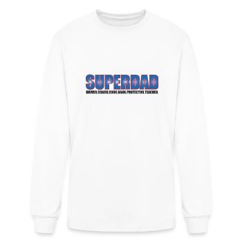 SUPERDAD - Men's Long Sleeve T-Shirt - white - Front