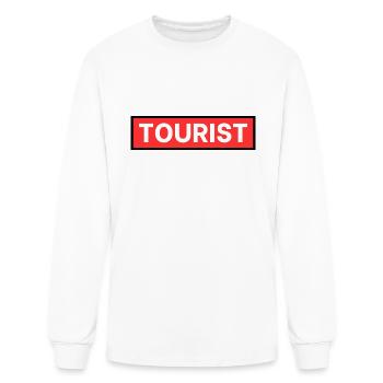 TOURIST - Men's Long Sleeve T-Shirt - white - Front