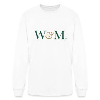 College Of William Mary Tribe Ncaa Ppwmr04 birth - Men's Long Sleeve T-Shirt - white - Front