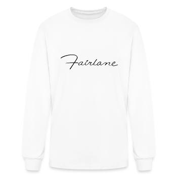Ford Fairlane script - Men's Long Sleeve T-Shirt - white - Front