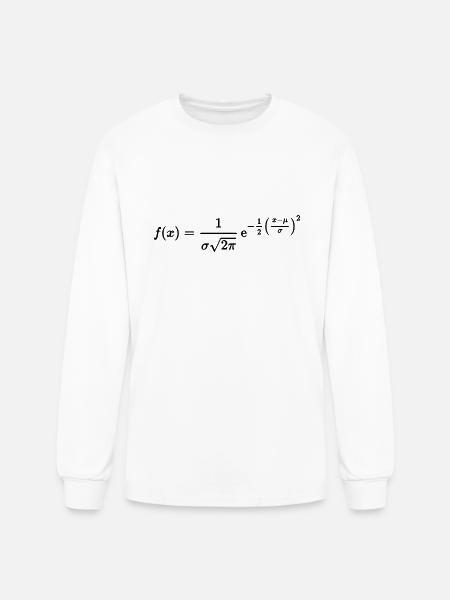 normal distribution - Men's Long Sleeve T-Shirt - white
