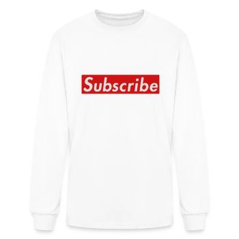 subscribe - Men's Long Sleeve T-Shirt - white - Front