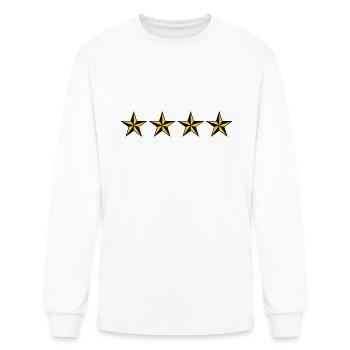 Four Star - Men's Long Sleeve T-Shirt - white - Front
