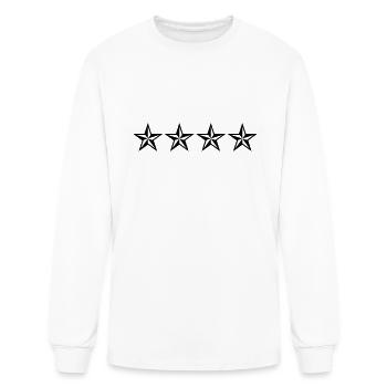 Stars - Men's Long Sleeve T-Shirt - white - Front