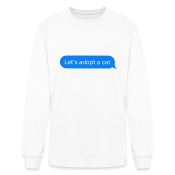 Adopt A Cat Cat Lover - Men's Long Sleeve T-Shirt - white - Front