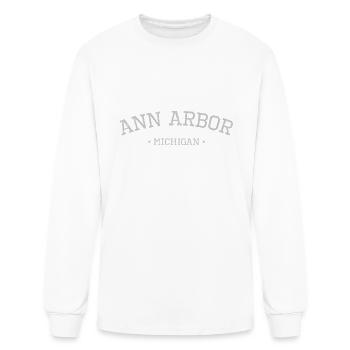 Ann Arbor Michigan-MI - Men's Long Sleeve T-Shirt - white - Front