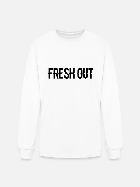fresh out - Men's Long Sleeve T-Shirt - white
