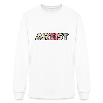 Artist roses - Men's Long Sleeve T-Shirt - white - Front