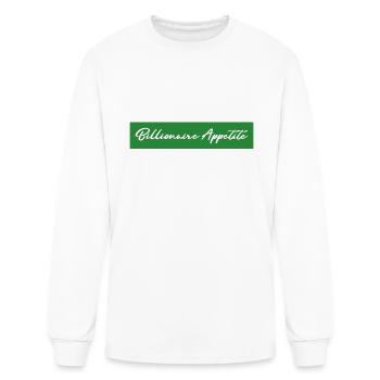 Billionaire Appetite (Green) - Men's Long Sleeve T-Shirt - white - Front