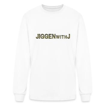 JiggenWithJ Flackturn camo - Men's Long Sleeve T-Shirt - white - Front