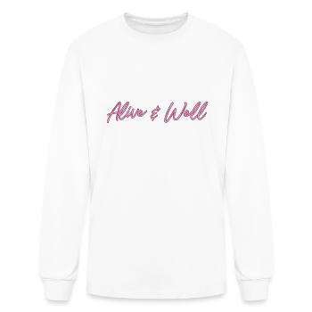 Alive Well - Men's Long Sleeve T-Shirt - white - Front