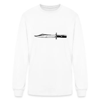 Knife - Men's Long Sleeve T-Shirt - white - Front