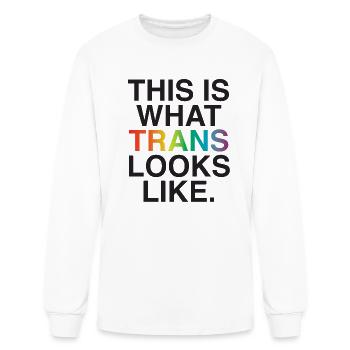 This Is What Trans Looks Like - Men's Long Sleeve T-Shirt - white - Front