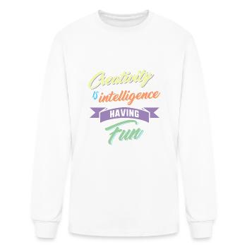 Art Teacher Shirt, Creativity Tshirt, Creativity - Men's Long Sleeve T-Shirt - white - Front