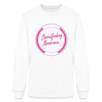 Breast Feeding Shirt, National Breastfeeding - Men's Long Sleeve T-Shirt - white - Front