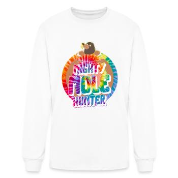 Mole Day Shirt, Mighty Mole Hunter Cute - Men's Long Sleeve T-Shirt - white - Front