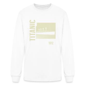 Titanic Shirt, The Ship Of Dreams Southampton To - Men's Long Sleeve T-Shirt - white - Front