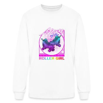 Roller Skate Shirt, Mom Of The Roller Girl Roller - Men's Long Sleeve T-Shirt - white - Front