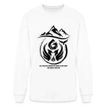 power - Men's Long Sleeve T-Shirt - white - Front
