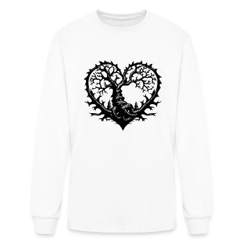 Thorn Heart Tree - Men's Long Sleeve T-Shirt - white - Front