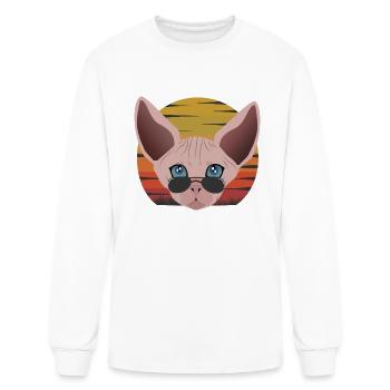 sphinx cat sunset - Men's Long Sleeve T-Shirt - white - Front