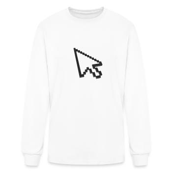 Cursor, arrow - Men's Long Sleeve T-Shirt - white - Front