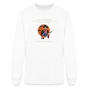 2nd Amendment Rights- Minuteman - Men's Long Sleeve T-Shirt - white - Front