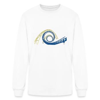 achterbahn riesenrad ferris wheel roller coaster15 - Men's Long Sleeve T-Shirt - white - Front