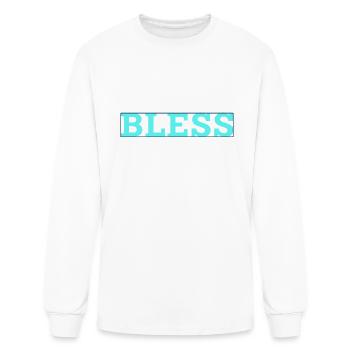 bless - Men's Long Sleeve T-Shirt - white - Front