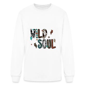 Wild Soul - Men's Long Sleeve T-Shirt - white - Front