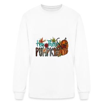 Hey There Pumpkin - Men's Long Sleeve T-Shirt - white - Front