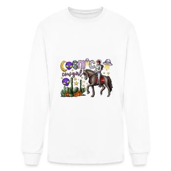 Cosmic Cowgirl - Men's Long Sleeve T-Shirt - white - Front