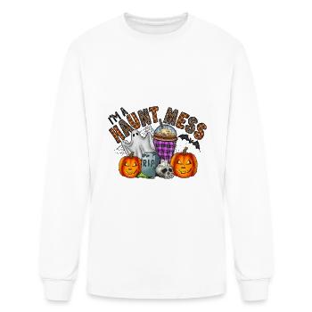 Im a Haunt Mess - Men's Long Sleeve T-Shirt - white - Front