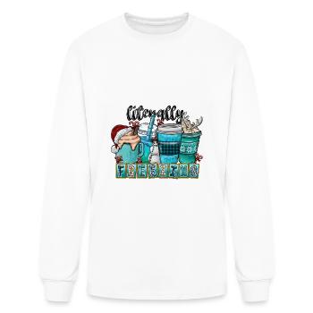 Literally Freezing - Men's Long Sleeve T-Shirt - white - Front