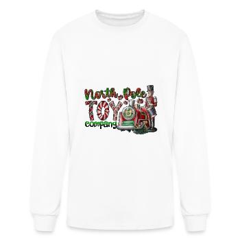 North Pole Toy Company - Men's Long Sleeve T-Shirt - white - Front