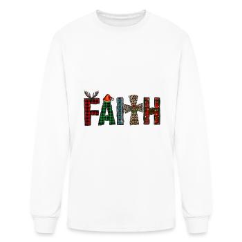 Faith - Men's Long Sleeve T-Shirt - white - Front