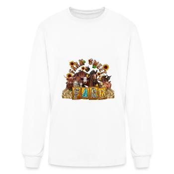 Farm Sweet Farm - Men's Long Sleeve T-Shirt - white - Front