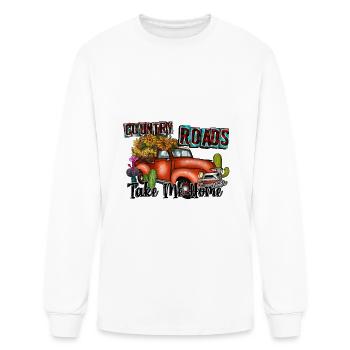 Country Roads Takeme Home - Men's Long Sleeve T-Shirt - white - Front