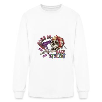Bomb As Hair Stylist - Men's Long Sleeve T-Shirt - white - Front