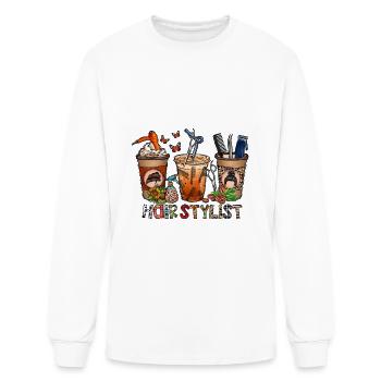 Hair Stylist - Men's Long Sleeve T-Shirt - white - Front
