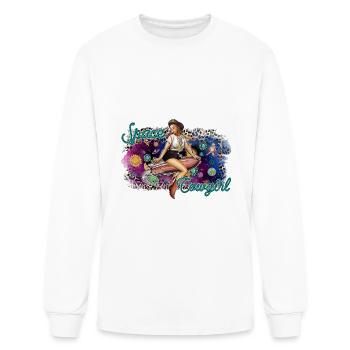 Space Cowgirl - Men's Long Sleeve T-Shirt - white - Front