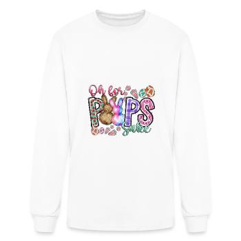 Oh For Poops Sake - Men's Long Sleeve T-Shirt - white - Front