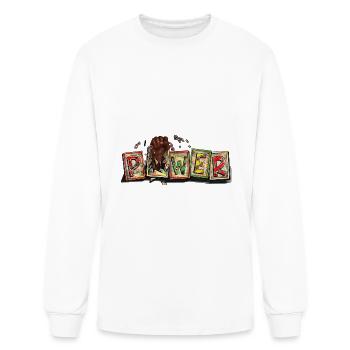 Black History Power - Men's Long Sleeve T-Shirt - white - Front