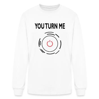 you turn me - Men's Long Sleeve T-Shirt - white - Front