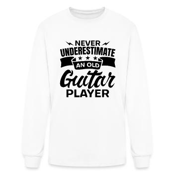 Old Guitar Player - Men's Long Sleeve T-Shirt - white - Front