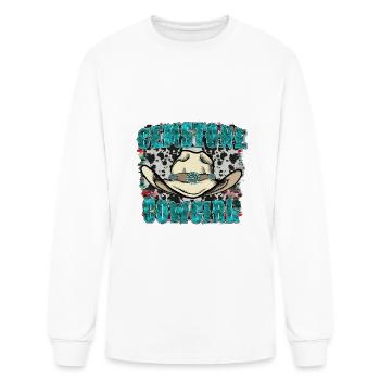 Gemstone Cowgirl - Men's Long Sleeve T-Shirt - white - Front