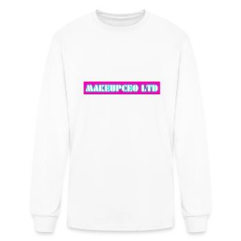 makeupceo ltd logo 127 - Men's Long Sleeve T-Shirt - white - Front