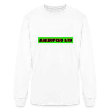 makeupceo ltd logo 129 - Men's Long Sleeve T-Shirt - white - Front