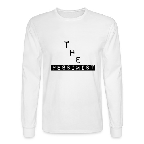 The Pessimist Abstract Design - Men's Long Sleeve T-Shirt