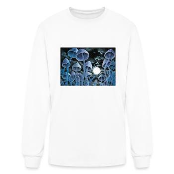 Twelve magic mushrooms at full moon - Men's Long Sleeve T-Shirt - white - Front